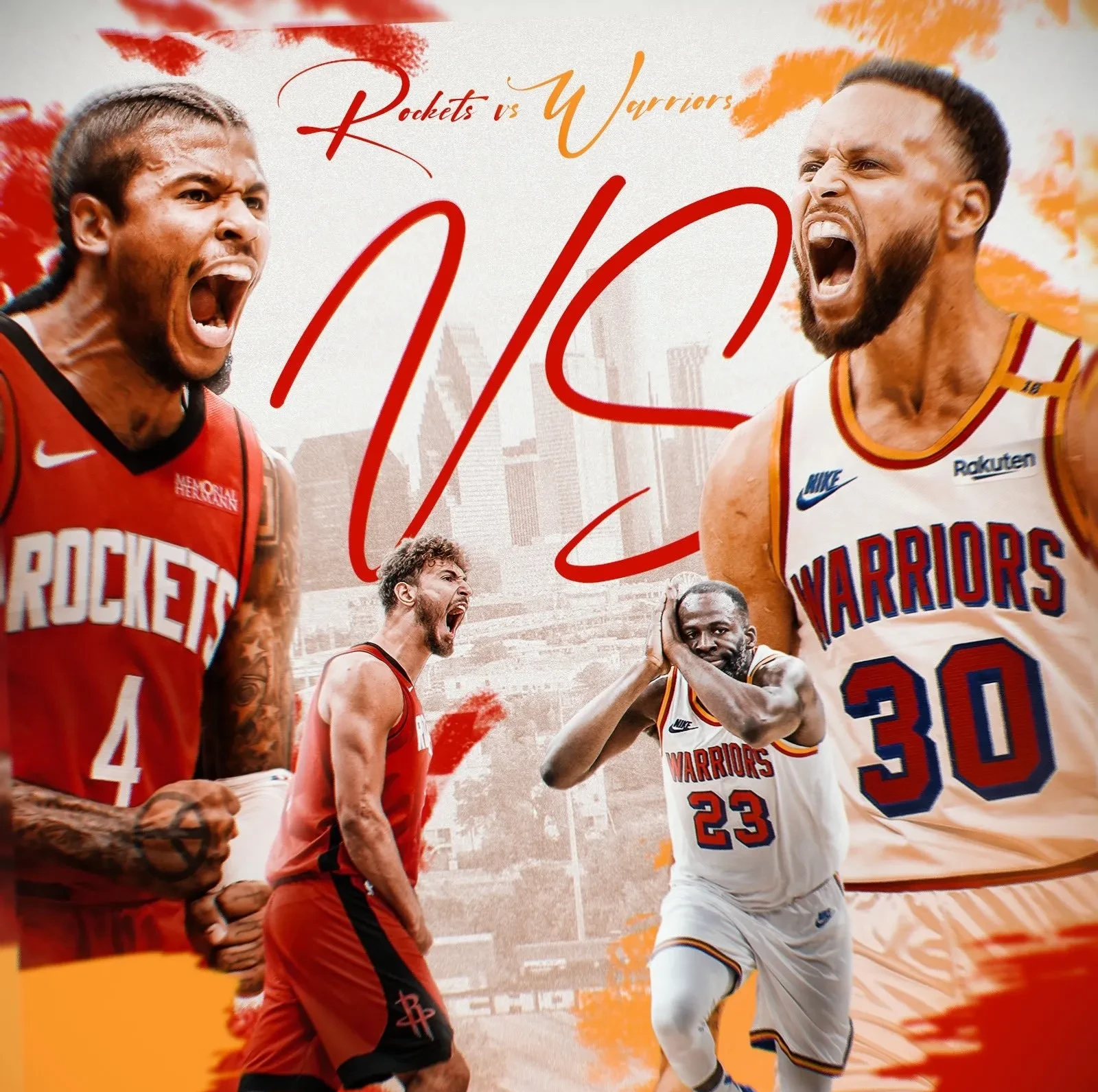 勇士主场惊险获胜，火箭遭遇挑战